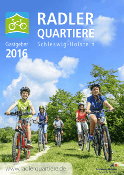 Radlerquartiere - am Nord-Ostsee