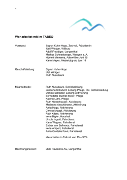 Jahresbericht 2015