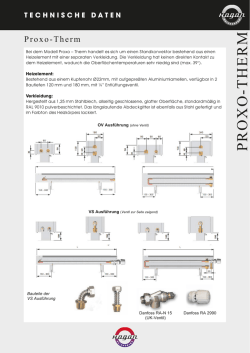 proxo-therm - Hagan Werk Franz Rummel GmbH