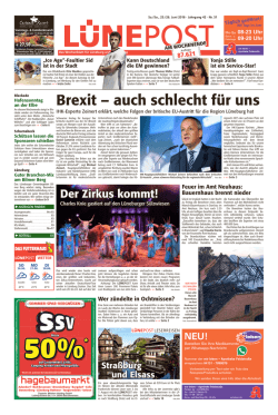 Brexit – auch schlecht für uns