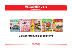 Mediadaten - Teichmann Verlag
