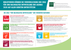 Die Ziele f&uuml;r nachhaltige Entwicklung der Vereinten Nationen