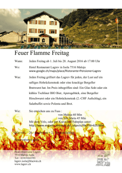 Feuer Flamme Freitag