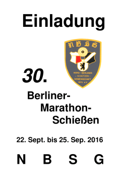 Ausschreibung Berliner Marathon