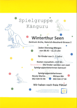 Spielgruppe Känguru