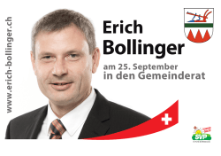 Hier der Flyer von Erich Bollinger