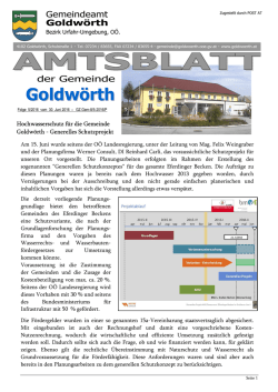 Goldw&ouml;rth - B&uuml;rgermeister Zeitung