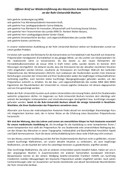 offenen Brief - AStA der Ruhr