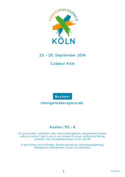 Infos - ChangeMakerSpace