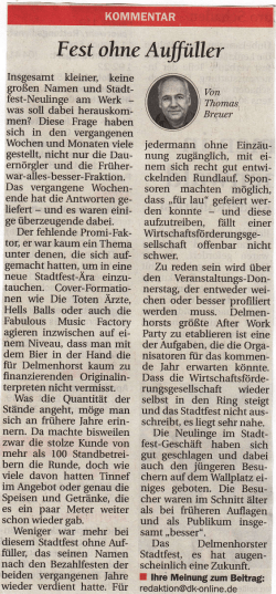 Fest oltne Auff&uuml;ller - Stadtfest Delmenhorst