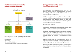 Der glykämische Index alleine ist nicht