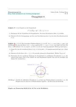 Elementargeometrie SS 16, Übungsblatt 9