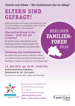 Einladung und Anmeldeformular - Berliner Beirat für Familienfragen