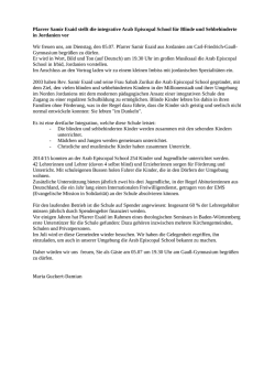 Einladung zum Vortrag von Pfarrer Samir Esaid - Carl