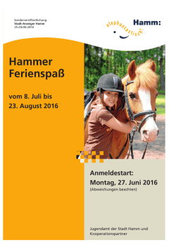 Hammer Ferienspa&szlig; 2016