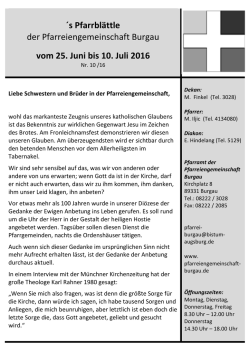Gottesdienstanzeiger 25-06-16
