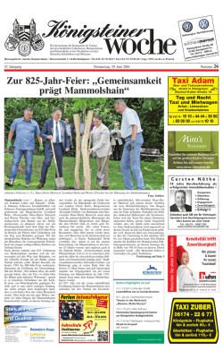 Königsteiner Woche - Taunus Nachrichten