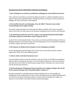 Interview mit Erzbischof He&szlig;e