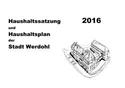Haushaltsplan 2016