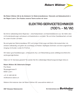 ELEKTRO-SERVICETECHNIKER (100 % – m/W)