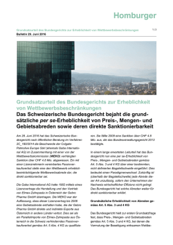 Grundsatzurteil des Bundesgerichts zur Erheblichkeit