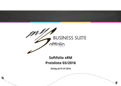 Preisliste mySoftfolio Business Suite 03