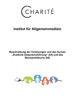 Semesterbroschüre - Institut für Allgemeinmedizin