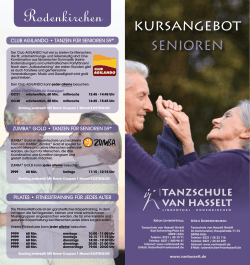 Tanzkursprogramm Lindenthal Senioren
