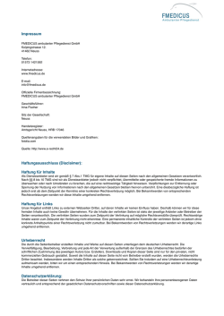 Impressum / Haftungsausschluss / Datenschutzerklärung