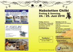 Habstetten Chilbi - Dorfverein Habstetten