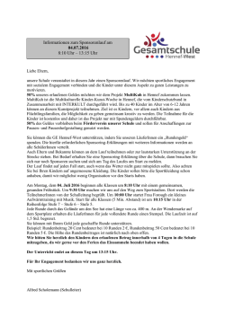 Download: Infos zum Sponsorenlauf - Gesamtschule Hennef-West