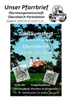 Gottesdienste - oberalteich