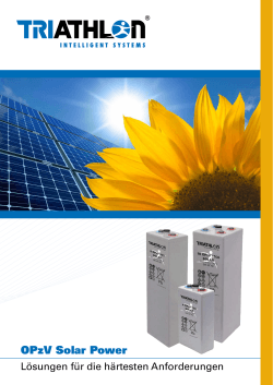 OPzV Solar Power - Triathlon System GmbH