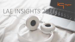 LAE Insights 2016 - iq media marketing