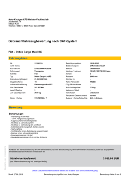 Gutachten - Zoll