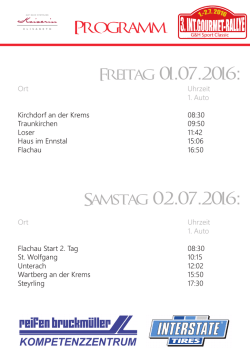 Programm - Gourmet