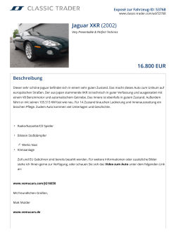 Jaguar XKR (2002) 16.800 EUR