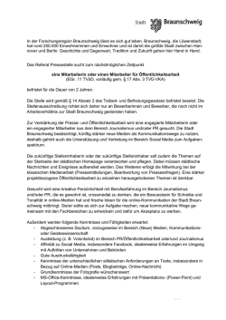 In der Forschungsregion Braunschweig l&auml;sst es sich gut leben