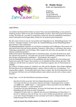 Informationen zum ersten Besuch