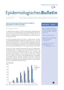 Epidemiologisches Bulletin 25/2016