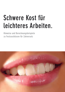 Festzuschuss-Kompendium (Stand 1.7.2016)