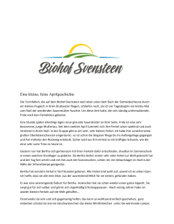 Eine kleine, feine Aprilgeschichte