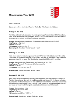 Bergwanderung im Wallis