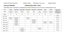 Donnerstag, 30.06.2016 - Beruflichen Oberschule Pfarrkirchen