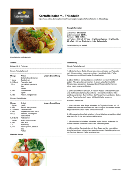 Kartoffelsalat m. Frikadelle