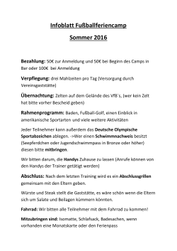 Programmsommercamp - VfB Hellerau Klotzsche