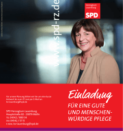 Interessierte sind herzlich eingeladen.