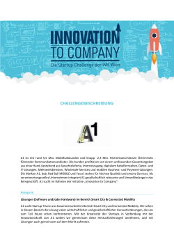 challengebeschreibung - Innovation to Company