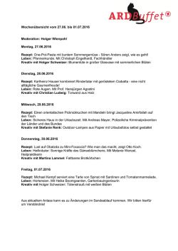 Die Wochenthemen zum Ausdrucken