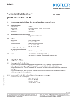 Datenblatt, Typ 1000A1